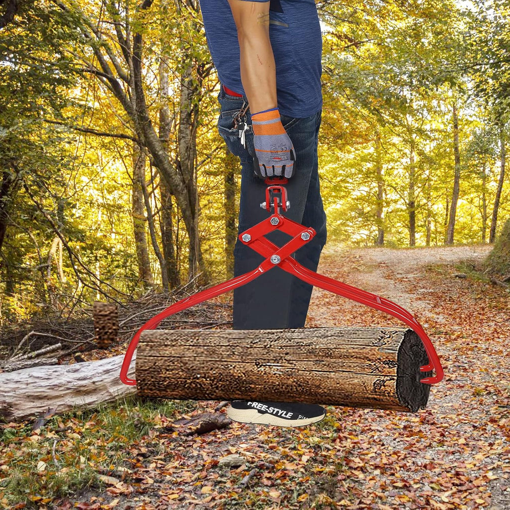 4 Claw 36' Heavy Duty Log Lifting Tongs for Wood Logging Equipment Lifting Clamps, Timber Log Lifting Tongs Solid Steel, Swivel Dragging Steel Tongs Log Lifting, Handling, Dragging & Carrying Tool