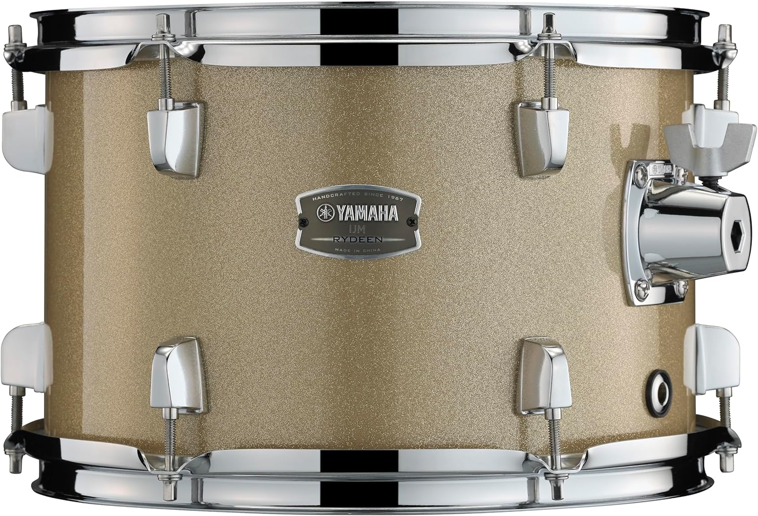 Yamaha Rydeen 5-Piece Drum Set With 22' Bass Drum, Floor Tom, 2 Toms With Ball Clamp And Wood Snare Drum, Champagne Glitter