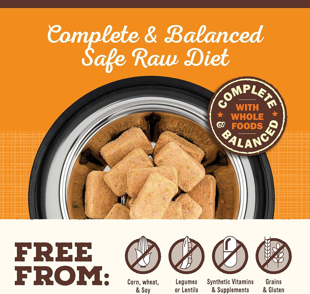 Primal Freeze Dried Dog Food Nuggets, Beef; Complete & Balanced Meal; Also Use as Topper or Treat; Premium, Healthy, Grain Free, High Protein Raw Dog Food, 14 oz (Pack of 4)