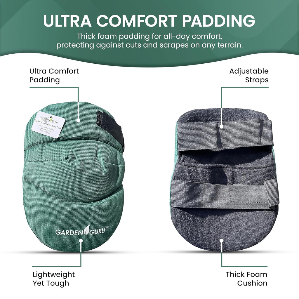 GARDEN GURU Cushioned Gardening Knee Pads with Adjustable Straps - Soft Inner Liner, Ultra Comfort Padding, Garden Kneelers for Yard Work, Household Chores, Roofing, and More - 1 Case (48 Pairs)