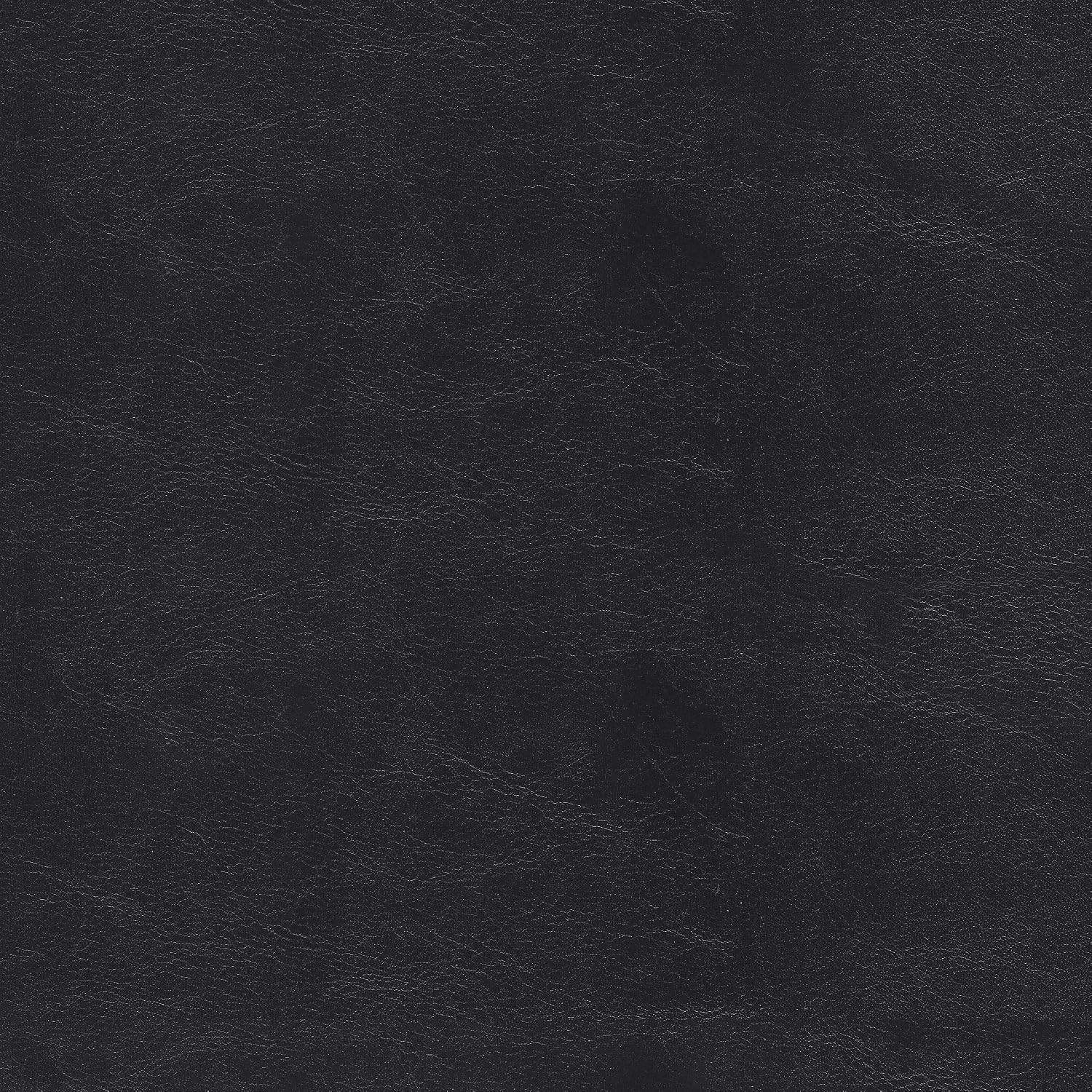 HomePop 32' Large Tufted Round Storage Ottoman - Black Faux Leather