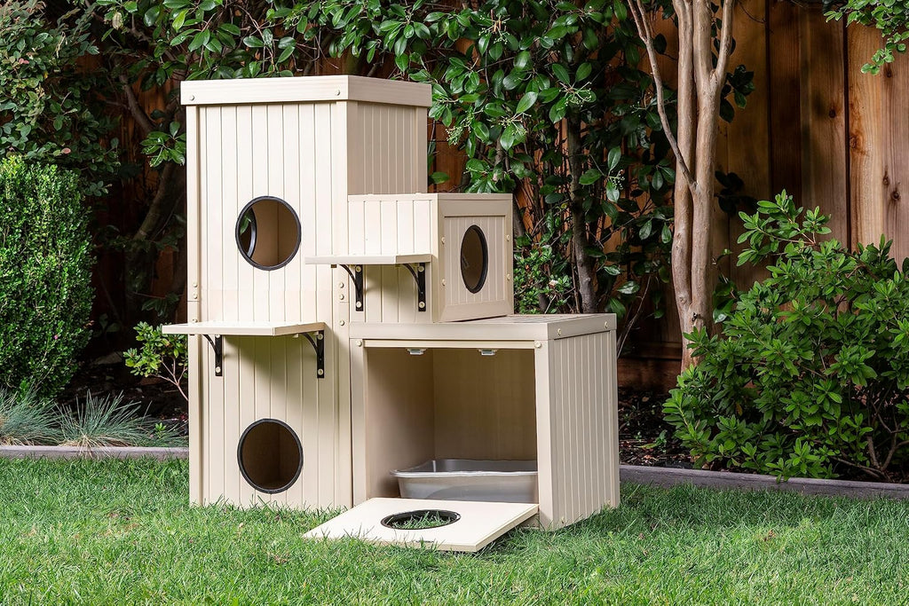 New Age Pet ECOFLEX® Kitty Katio Climber Cat House and Pen Combo